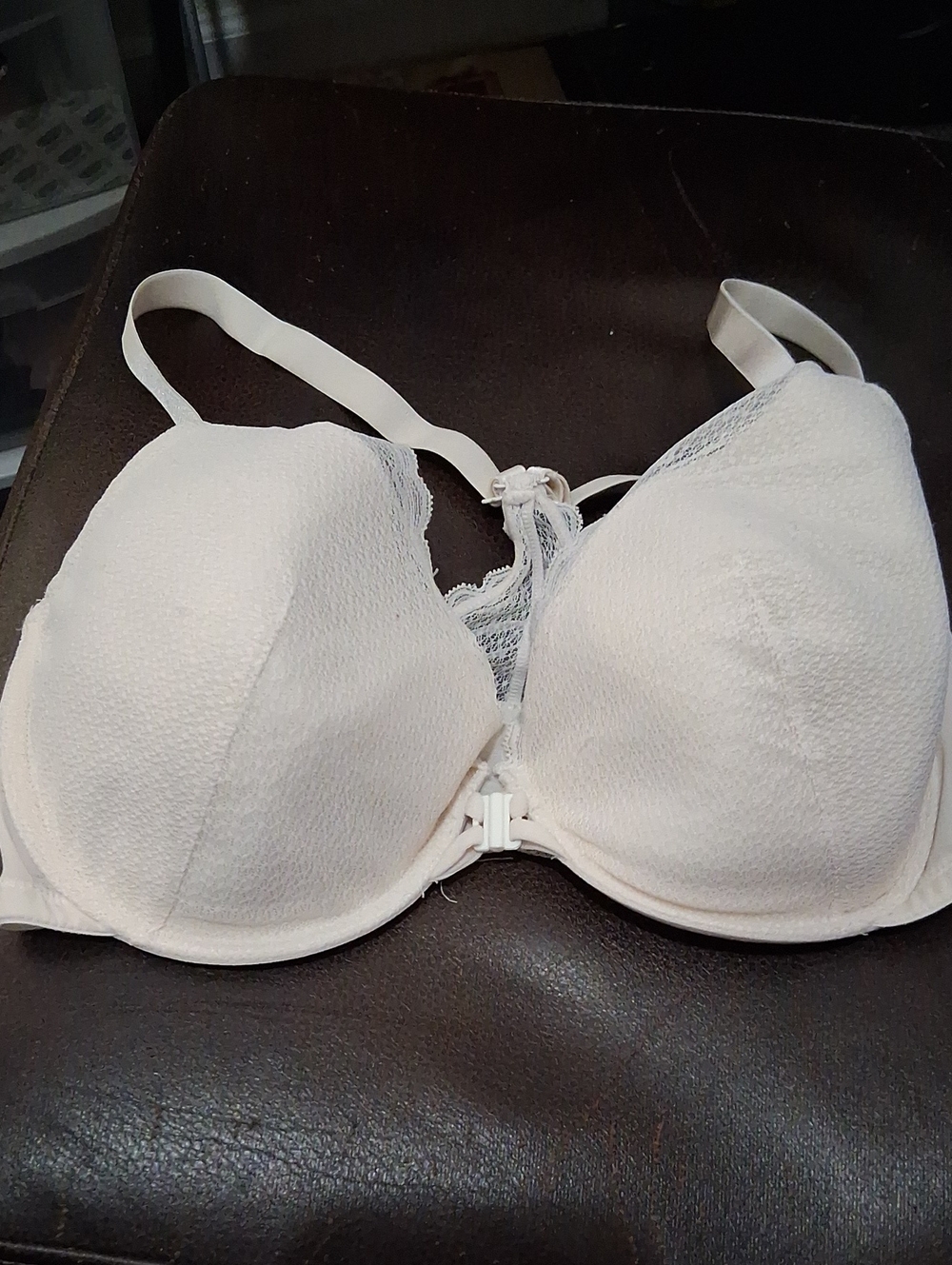 AUDEN 36DD Lightly Lined Demi Coverage Racerback Bra Padded Wired